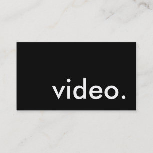 video. business card