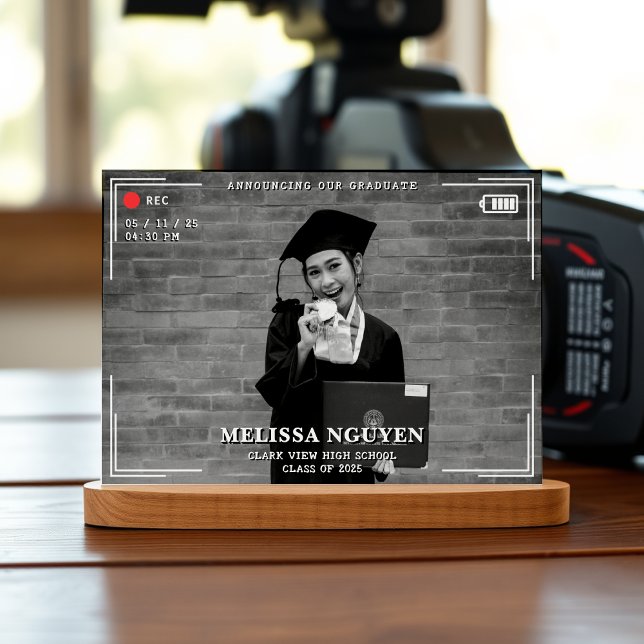 Video Camera Photo Graduation Announcement (Creator Uploaded)