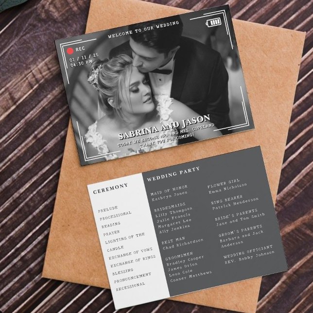 Video Camera Photo Wedding Programme (Video Camera Photo Wedding Program
)