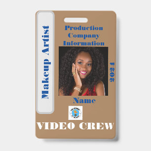 Video Crew Badge ID Badge