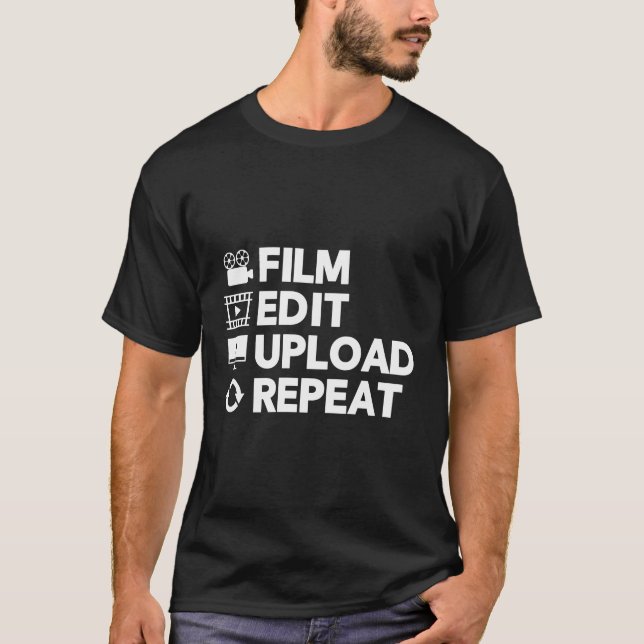Video Editing Film Making For Video Editor T-Shirt (Front)