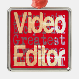Video Editor Extraordinaire Metal Tree Decoration