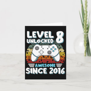 Video Game 8th Birthday Boys Girls Kids 8 Years Ol Card