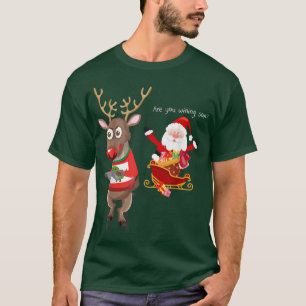 video game addictive deer Christmas  T-Shirt