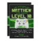 Video Game Birthday Party Invitation Invite