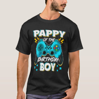 Video Game Birthday Party Pappy Of The Birthday Bo T-Shirt