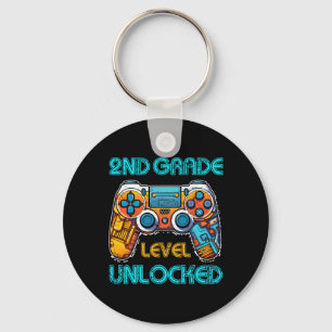 Video Game Boys Kids 2nd Grade Level Unlocked Ck T Key Ring