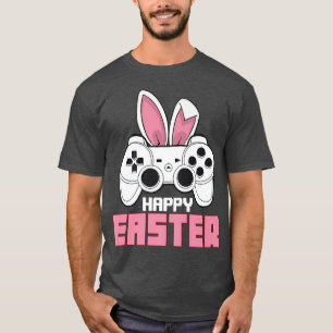 Video Game Bunny Controller Happy Easter Gamer Boy T-Shirt