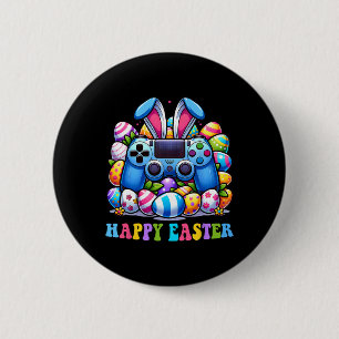 Video Game Bunny Eggs Costume Easter Day Boys Kids 6 Cm Round Badge