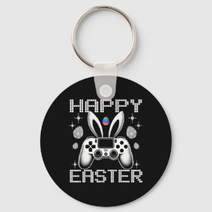 Video Game Bunny Eggs Costume Easter Day Boys Kids Key Ring