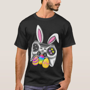 Video Game Bunny Eggs Costume Easter Day Boys Kids T-Shirt