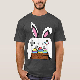 Video Game Bunny Eggs Costume Easter Day Boys Kids T-Shirt