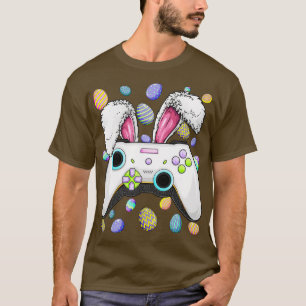 Video Game Bunny Eggs Easter Gamer Kids Boys Gamin T-Shirt