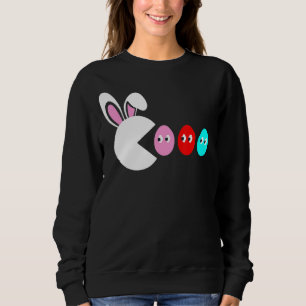 Video Game Bunny Eggs Easter Gamer Kids Boys Men G Sweatshirt