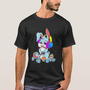 Video Game Bunny Eggs Easter Gamer Kids Boys Men G T-Shirt