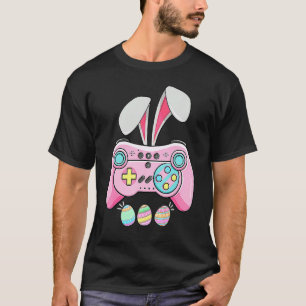Video Game Bunny Eggs Easter Gamer Kids Boys Men G T-Shirt