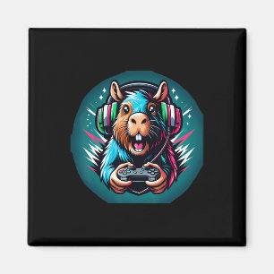 Video Game Capybara Gaming Magnet
