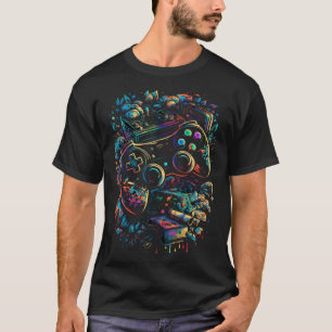 Video Game Console Controllers Retro 80 s 90 s Arc T-Shirt