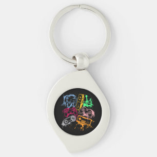 Video Game Console Controllers Retro 80's 90's Arc Key Ring