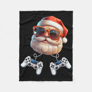 Video Game Controller Christmas Gamer Gaming Enthu Fleece Blanket