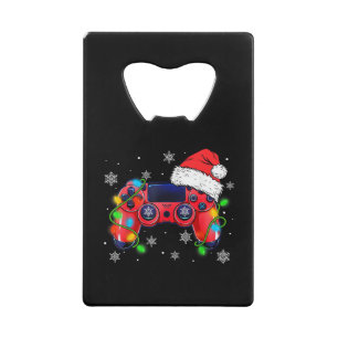Video Game Controller Christmas Santa Hat Gamer Bo