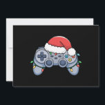 Video Game Controller Christmas Santa Hat Gamer Holiday Card<br><div class="desc">Video Game Controller Christmas Santa Hat Gamer</div>