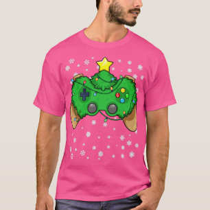 Video Game Controller Christmas Tree Gamer Xmas Ga T-Shirt