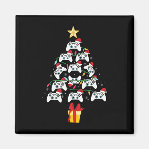 Video Game Controller Christmas Tree Xmas Boy Men  Magnet