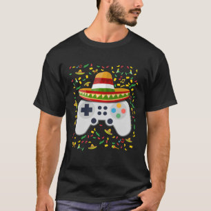 Video Game Controller Cinco de Mayo Fiesta Gamer B T-Shirt