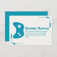 Video Game Controller Diaper Raffle Baby Shower