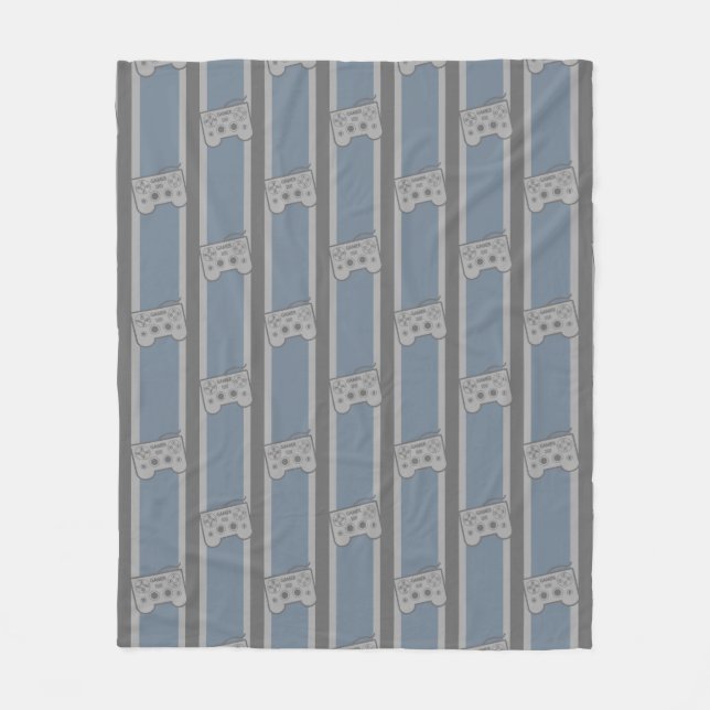 Video Game Controller Fleece Blanket (Front)
