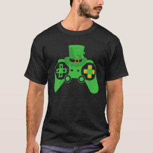 Video Game Controller Funny St. Patrick's Day Iris T-Shirt