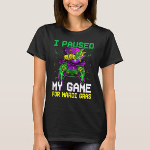Video Game Controller Gamer Mardi Gras Carnival Bo T-Shirt
