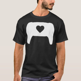 Video Game Controller Heart Gamer Valentine's Day  T-Shirt