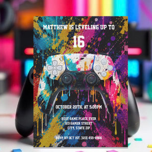 Video Game Controller Invitation