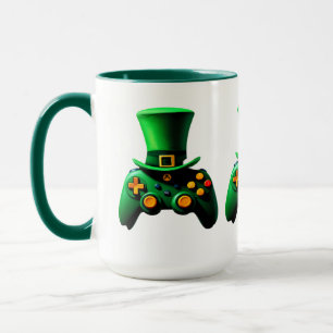 Video Game Controller Irish Gamer Boys ST.Patrick Mug