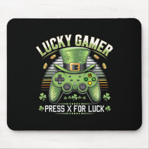 Video Game Controller Irish Gamer Boys St Patricks Mouse Pad