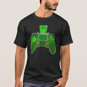 Video Game Controller Irish Gamer Boys St Patricks T-Shirt