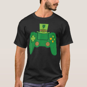 Video Game Controller Irish Gamer Boys St Patricks T-Shirt