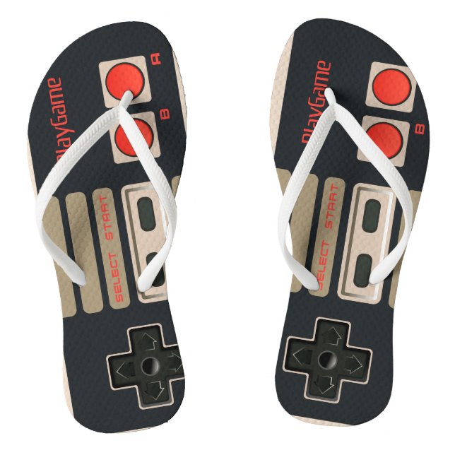 Video game controller jandals (Footbed)