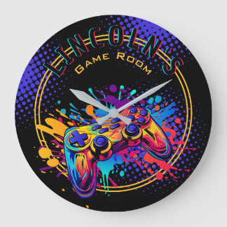 Video Game Controller Large Clock