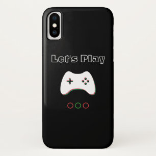 Video Game Controller, Let's Play, Red & Green Art Case-Mate iPhone Case
