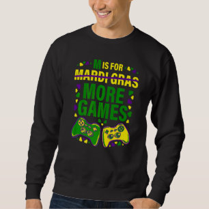 Video Game Controller Mardi Gras Costume Gamer Kid Sweatshirt
