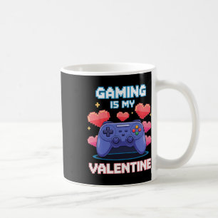 Video Game Controller Pixel Hearts For Valentine's Coffee Mug