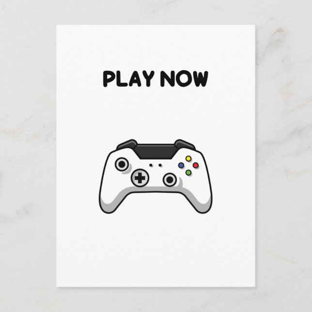Video Game Controller Postcard (Front)