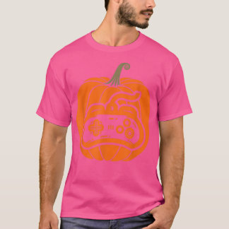 Video Game Controller Pumpkin Thanksgiving Gaming  T-Shirt
