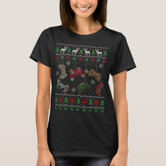 Video Game Controller Santa Elf Ugly Christmas Boy T-Shirt
