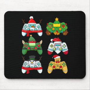 Video Game Controller Santa Hat Gamer Boys Xmas 2 Mouse Pad