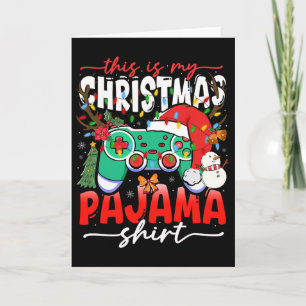 Video Game Controller This Is My Christmas Pajama Card