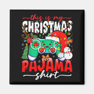 Video Game Controller This Is My Christmas Pajama Magnet